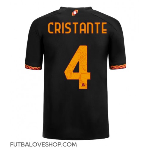 Dres AS Roma Bryan Cristante #4 Tretina 2023-24 Krátky Rukáv
